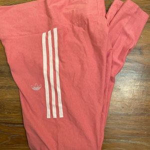 Pink Adidas leggings Size medium